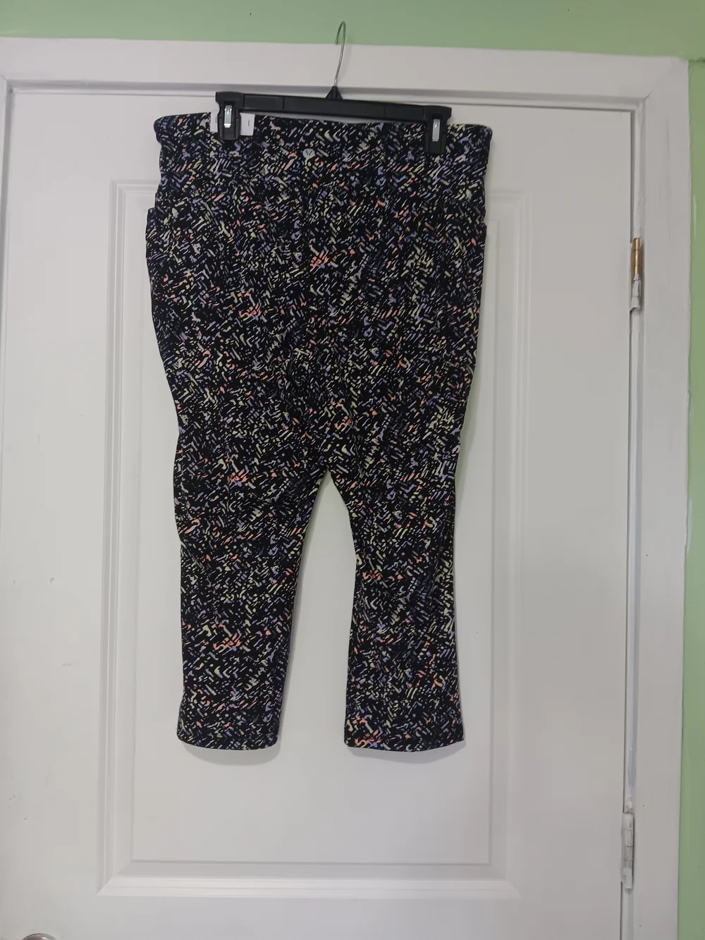 Multicolor Patterned Pull-On Pants